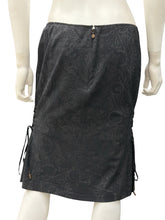 Load image into Gallery viewer, just Cavalli Size 12 Black &amp; Grey Skirt