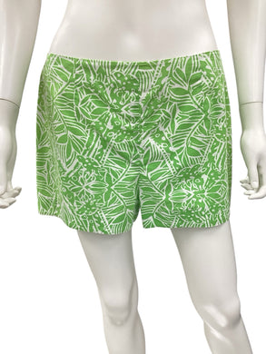Lilly Pulitzer Size 8 Green & White Shorts