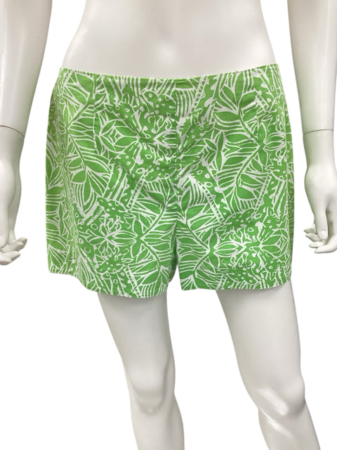 Lilly Pulitzer Size 8 Green & White Shorts
