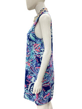 Load image into Gallery viewer, Lilly Pulitzer Size 4 Blue &amp; Gold Dress