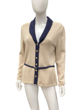 Load image into Gallery viewer, St John Size 6 Navy &amp; Beige Jacket