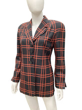 Load image into Gallery viewer, Christian Dior Size 4 Black &amp; Orange Blazers
