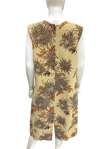 Alfred Shaheen-Vintage Size XL/1X Gold Print 2 piece