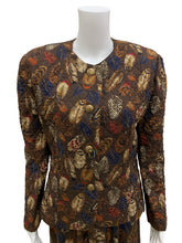 Load image into Gallery viewer, Christine Jaguin Size 14 Brown Print suit
