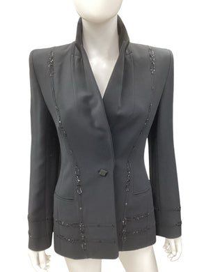 Badgley Mischka Size 6 Black Blazers