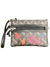 Load image into Gallery viewer, Coach Black/Colors Wallet