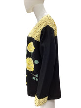 Load image into Gallery viewer, Storybook Knits Size 2x Black &amp; Yellow Sweater