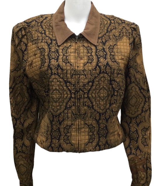 donna morgan Size Large Brown Print Blazers