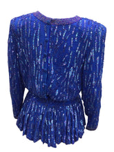 Load image into Gallery viewer, Size Medium Blue Jolie de Madame Top
