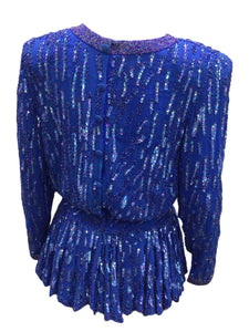 Size Medium Blue Jolie de Madame Top