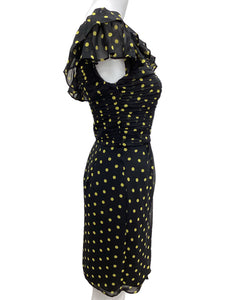 allen schwartz Size 2 Black & Yellow Dress