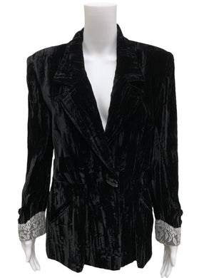 adolfo Size Medium Black Blazers