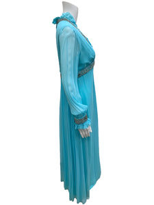 Vintage Size Medium sky blue Dress