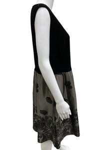 Patra Size X-Large Black & Grey Dress