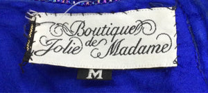Size Medium Blue Jolie de Madame Top