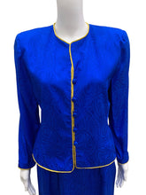 Load image into Gallery viewer, Adrianna Papell Size Medium Blue &amp; Gold 2 piece
