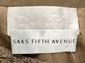 Oscar de la Renta Size 4 Brown 2 piece