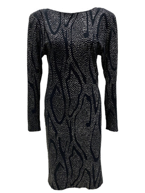 Vintage Black & Silver Dress
