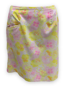 Lilly Pulitzer Size 8 Yellow Print Skirt
