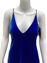 Load image into Gallery viewer, Size 6 Blue &amp; Black ABS Dress