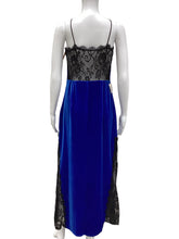 Load image into Gallery viewer, Size 6 Blue &amp; Black ABS Dress