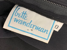 Load image into Gallery viewer, Bette Wanderman Size 6 Black &amp; Gold Dress