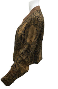 donna morgan Size Large Brown Print Blazers