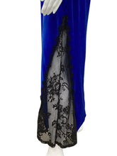 Load image into Gallery viewer, Size 6 Blue &amp; Black ABS Dress