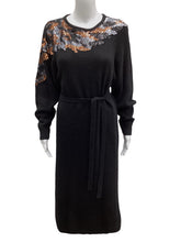 Load image into Gallery viewer, Raoul Size Medium Black Sequin Sweater Dress