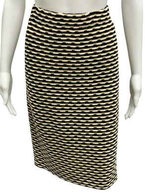 st.john Size 8 Gold & black Skirt