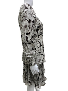 Vintage Size S/M Black & White Dress