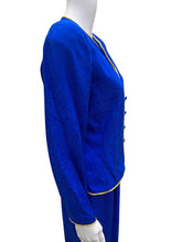 Load image into Gallery viewer, Adrianna Papell Size Medium Blue &amp; Gold 2 piece