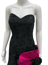 Load image into Gallery viewer, Size 8 Raul Blanco Black &amp; Pink Dress
