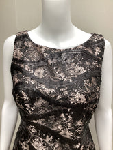 Load image into Gallery viewer, carmen marc valvo Size 6 Black &amp; Beige Dress