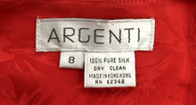 Load image into Gallery viewer, Vintage Argenti Size 8 Red Dress