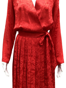 Vintage Argenti Size 8 Red Dress