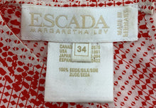 Load image into Gallery viewer, escada Size 2 Red &amp; White Top