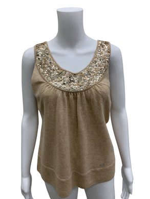 escada Size Large Beige Top