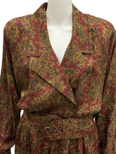 Load image into Gallery viewer, Maggy London Burgundy Print Size Large Dress