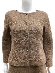 Oscar de la Renta Size 4 Brown 2 piece