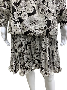 Vintage Size S/M Black & White Dress