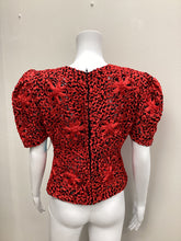 Load image into Gallery viewer, Made in France Size S/M Red &amp; Black Top