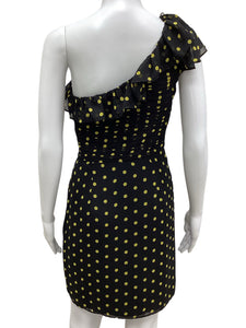 allen schwartz Size 2 Black & Yellow Dress