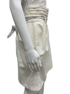 Badgley Mischka Size 12 Ivory Skirt