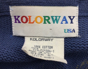 Kolorway Size L/XL Blue Sweater