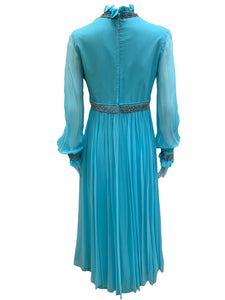 Vintage Size Medium sky blue Dress