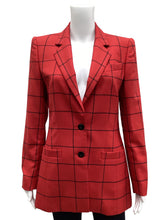 Load image into Gallery viewer, escada Size Small Red Plaid Blazers