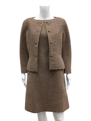 Oscar de la Renta Size 4 Brown 2 piece