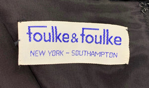 Foulke & Foulke Size Large Black/Colors Dress