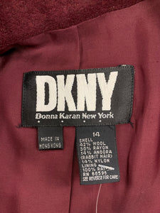 DKNY Size 14 maroon Blazers